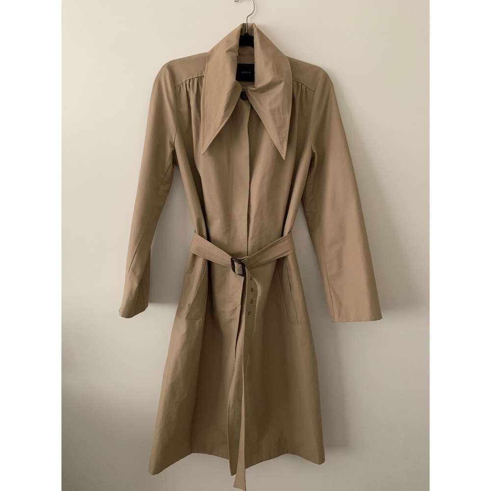 The Frankie Shop Beige Belted Trench Coat - Picture 5 of 11